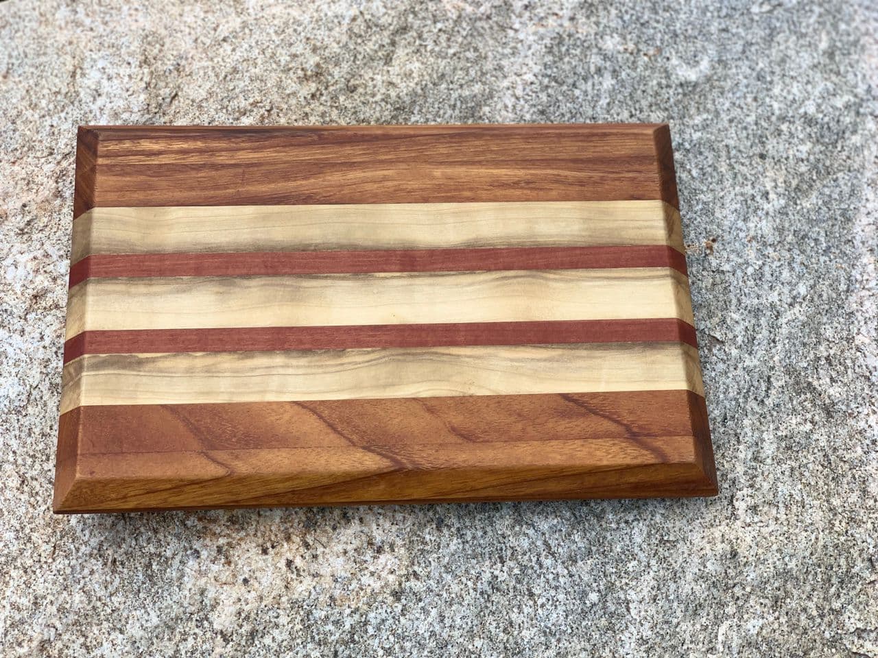 Bevelled multi-wood board